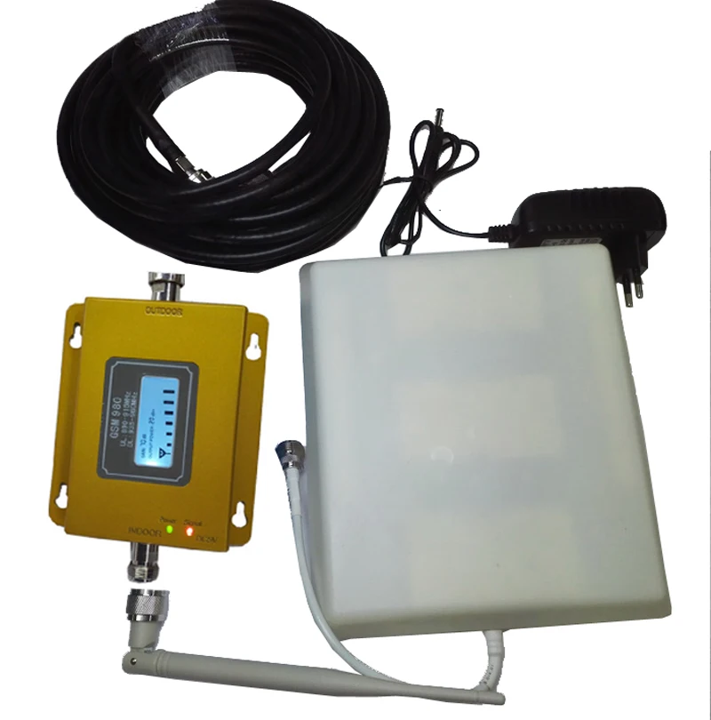 

gsm 980 GSM booster w/ panel antenna 10meters with LCD display repeater 900Mhz booster GSM signal enlarger,easy use booster