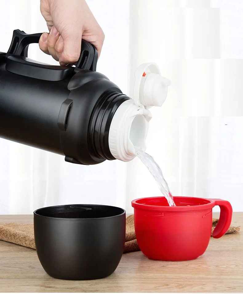 US $33.43 Stainless Steel Insulated Thermos Bottle 1l2l Outdoor Travel Coffee Mugs Thermal Large Capacity Vaccum Water Bottle Thermal Mug