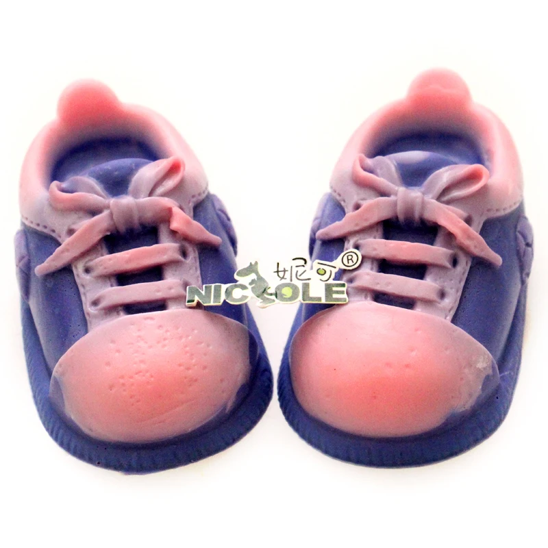 

Nicole Baby Shoes Shapes Silicone Soap Mold Craft Handmade Soap Making Mould