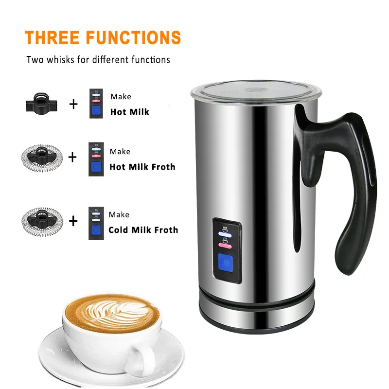  Baosen 3 Function Electric Milk Frother Milk Steamer Creamer Milk Heater with New Foam Density for  - 32981555522