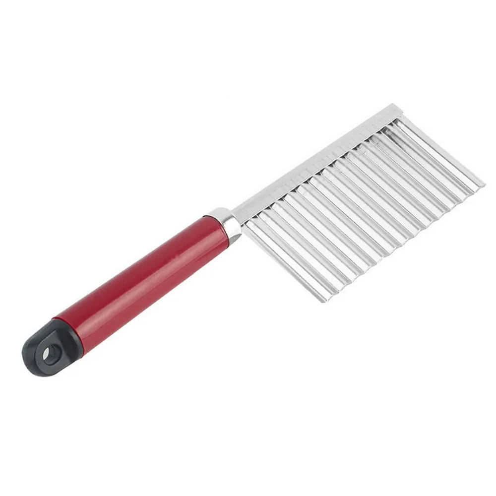 

Crinkle Cut Potato Chip Cutter With Wavy Blade French Fry Cutter FY