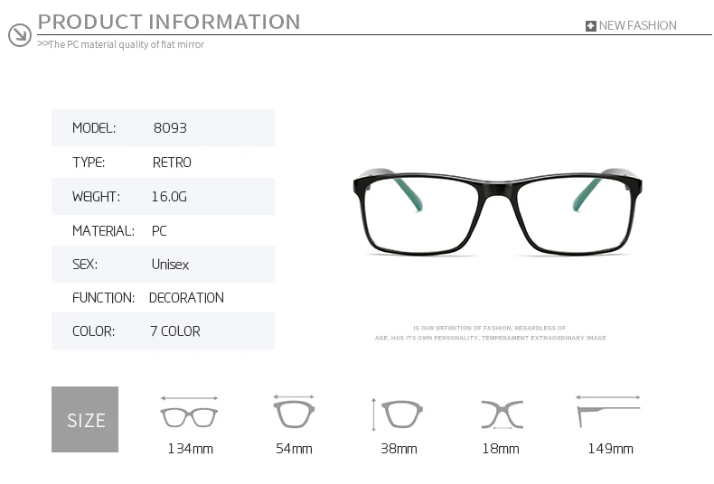 Korean Fashion Square Clear Glasses Women 2019 New Eyewear Spectacle Frames Transparent Oculos Eyeglasses Fake Glasses