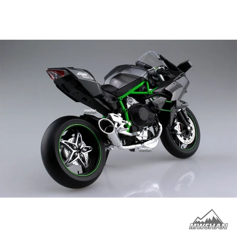 Aoshima 104576 1/12 Ninja H2R Race Ver. Масштаб готовой литья под давлением мотоциклов Модель