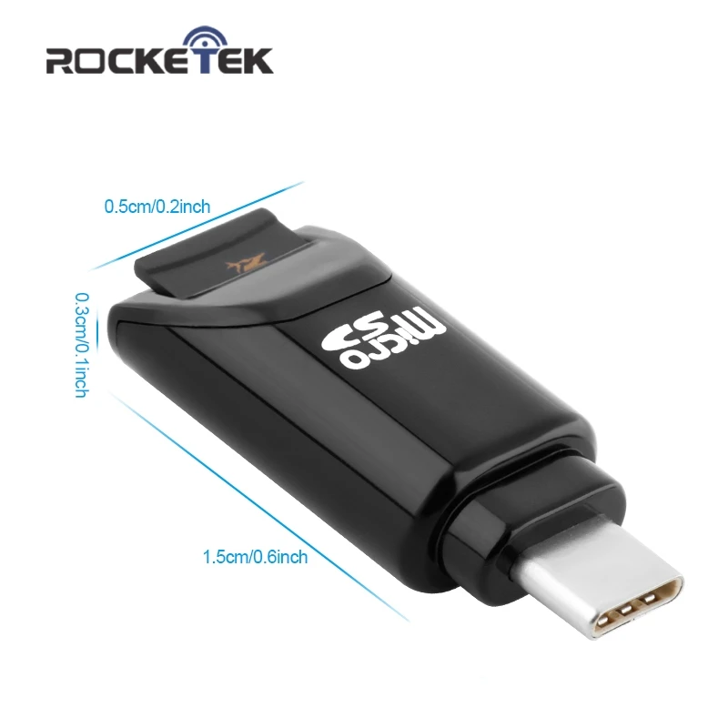 ROCKETEK type c usb 2.0 otg phone type-c memory card reader adapter for micro SD/TF pc computer laptop accessories ROCKETEK type c usb 2.0 otg phone type-c memory card reader adapter for micro SD/TF pc computer laptop accessories