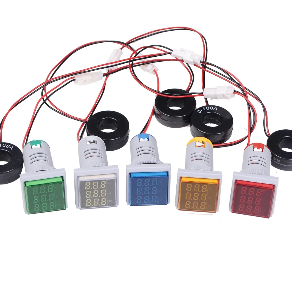Frequenz Strommesser Voltanzeige Digitaler Voltmeter Amperemeter Frequenz Strommesser Voltanzeige Digitaler Voltmeter Amperemeter