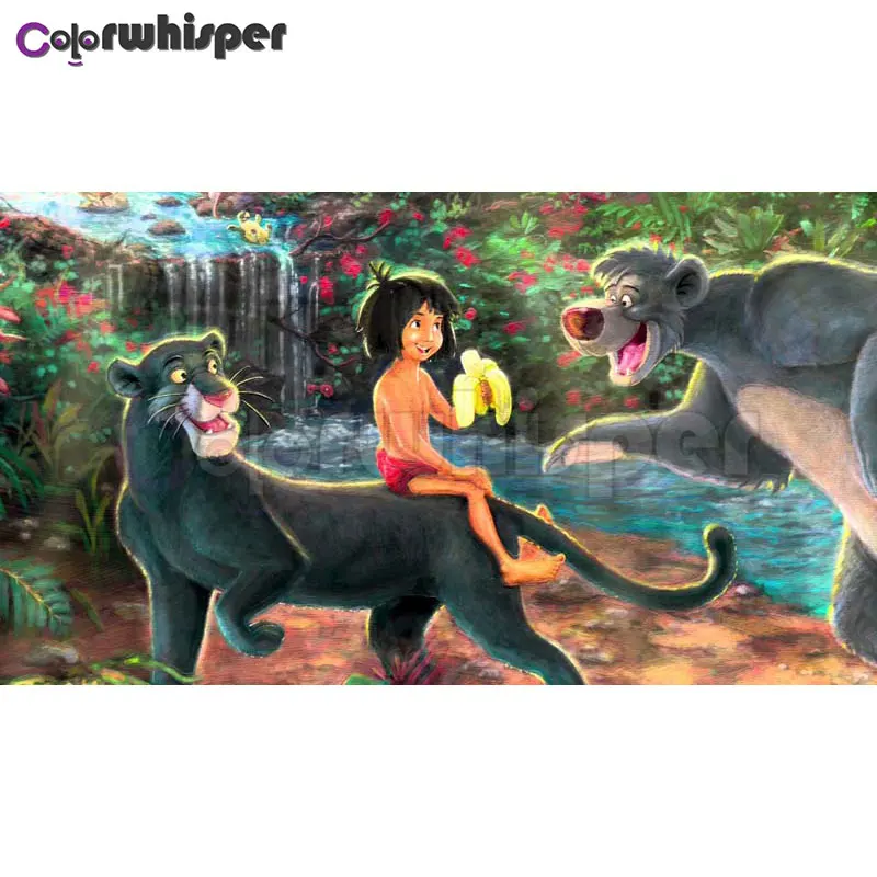 

Diamond Painting Full Square/Round Drill Cartoon Animals Princesse Magic Garden 5D Daimond Painting Mosaic Cross Stitch 013XP