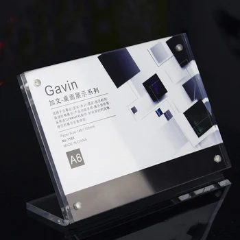 

(2 units/pack)Acrylic Table Card &Sign Display Holders,Plexiglass AD Frames for Hotel,Bar,restaurant,Cafe ADS014