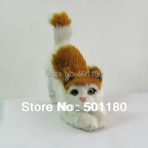 

free shipping handmade cat model for home decoration