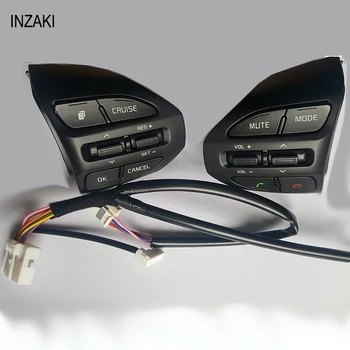 

Steering wheel audio volume music control button switch phone cruise backlight for Russia KIA RIO X line 2018 new K2 fast ship