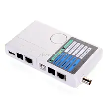 Многофункциональный 4 в 1 пульт дистанционного управления RJ11 RJ45 USB BNC Кабельный тестер кабеля LAN телефонная сеть кабель Cat5 Cat6 метр тестер