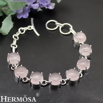 

Hermosa Jewelry Classic Fashion Silver Color Bracelets 7-8 inch Adjustable size LM28
