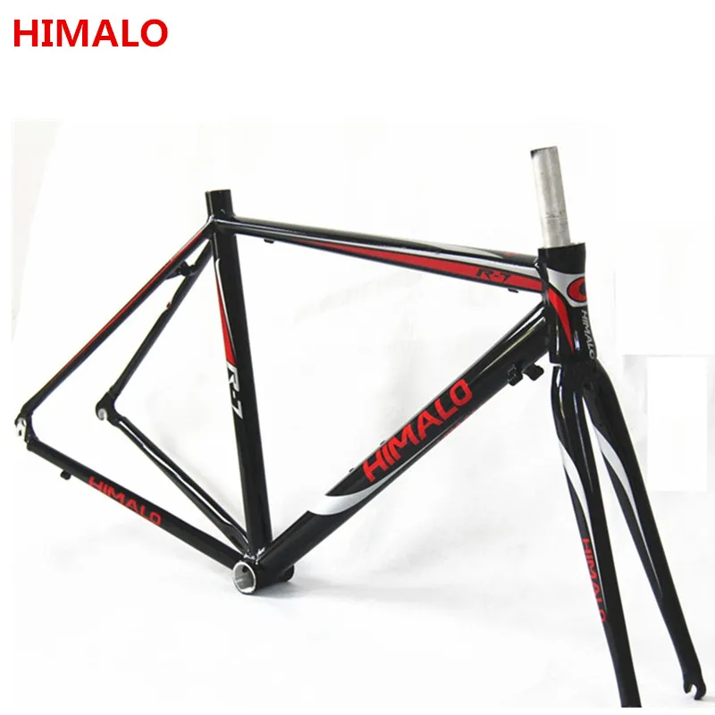 

HIMALO road frame 700c*48/50/52 fixed gear bicycle frame Fixed Gear Bike aluminum alloy frame 700c fork