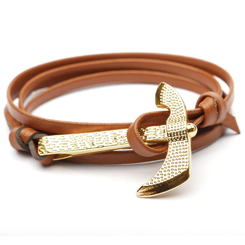 NIUYITID Gold Color Ax Bracelet Cheap Hand Accessories For Men Tribal Wristbands Jewelry pulseira feminina drop shipping (2)