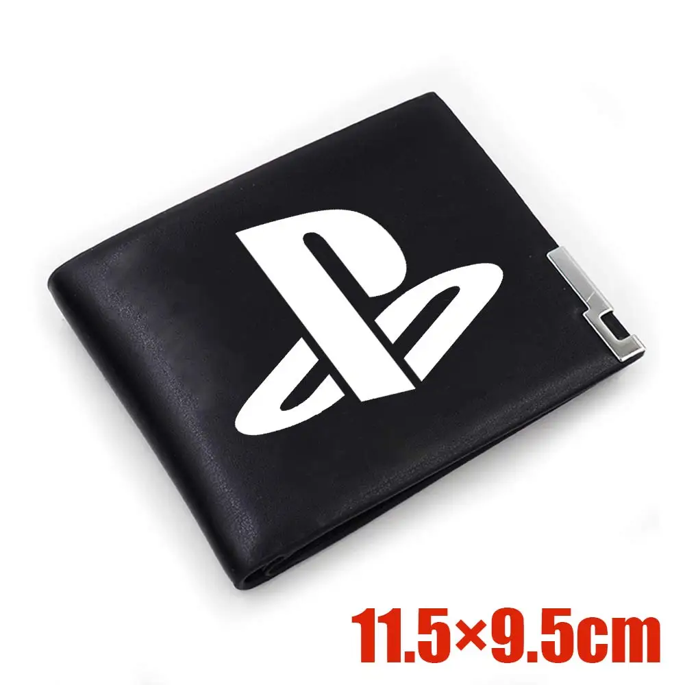 

Suncomics PlayStation 4 PU Leather Mens Wallet Short Black Bifold Wallets Business Male Purses Credit Card Holder Wallets Gifts