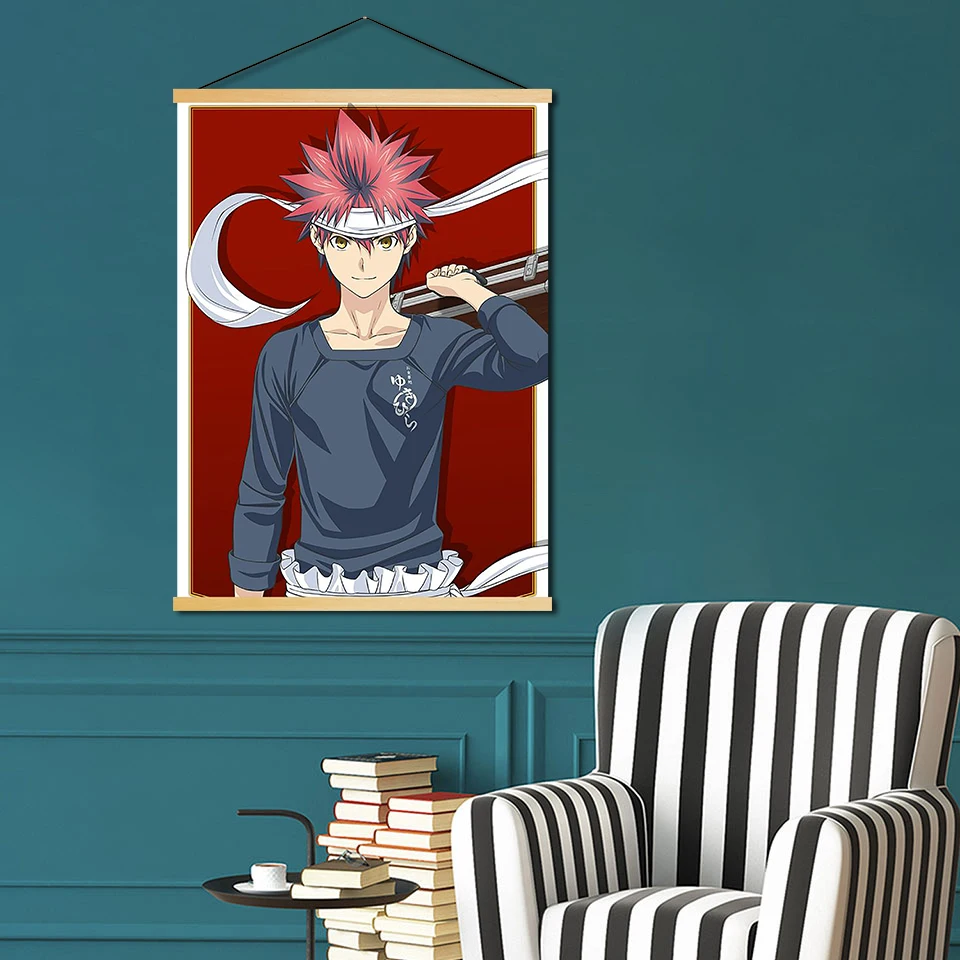 Настенные картины в скандинавском стиле с принтом Shokugeki No Soma комиксные постеры