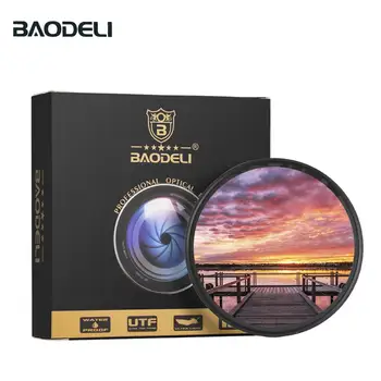 BAODELI-Filtro de lente de cámara Gnd, Filtro gradiente gris concepto 49 52 55 58 62 67 72 77 82 mm para Canon Nikon Sony A600 Accesorios