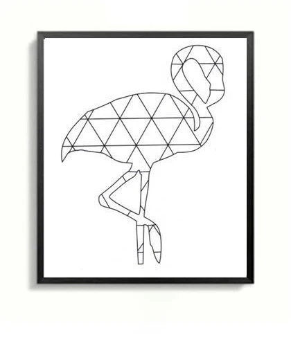 Принты для домашнего декора абстрактная Геометрическая картина олень лиса слон скандинавские плакаты настенные картины модульный Холст современная детская комната - Цвет: YN153-10