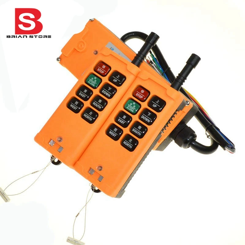 

220VAC 2 Transmitters 8 Channels One Speed Truck Hoist Crane Winch Radio Remote Control System Controller