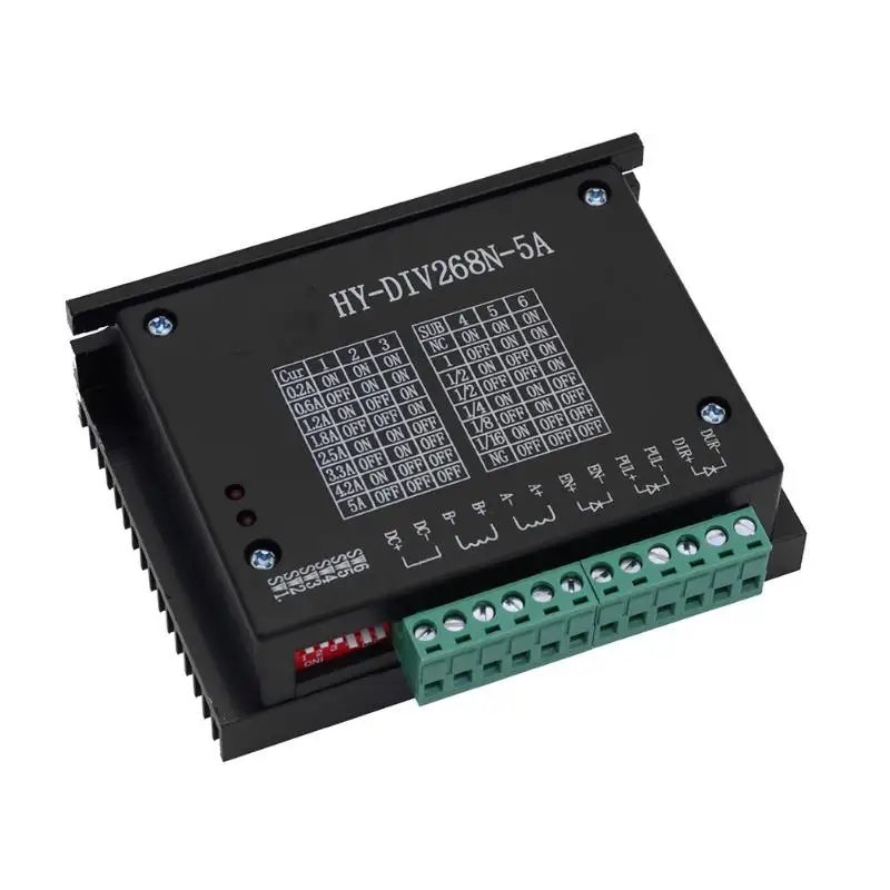 TB6600 20KHZ 5A CNC Single Axis Hybrid Stepper Motor Driver Controller Phase Hybrid Stepper Motor Driver Controller Micro-Step