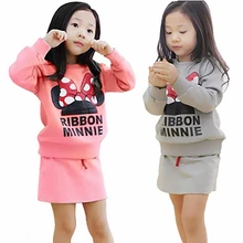 2018 baby clothes set Autumn Girls clothing Minnie bow skirt suit children suit children suit wholesale children’s skirt suits