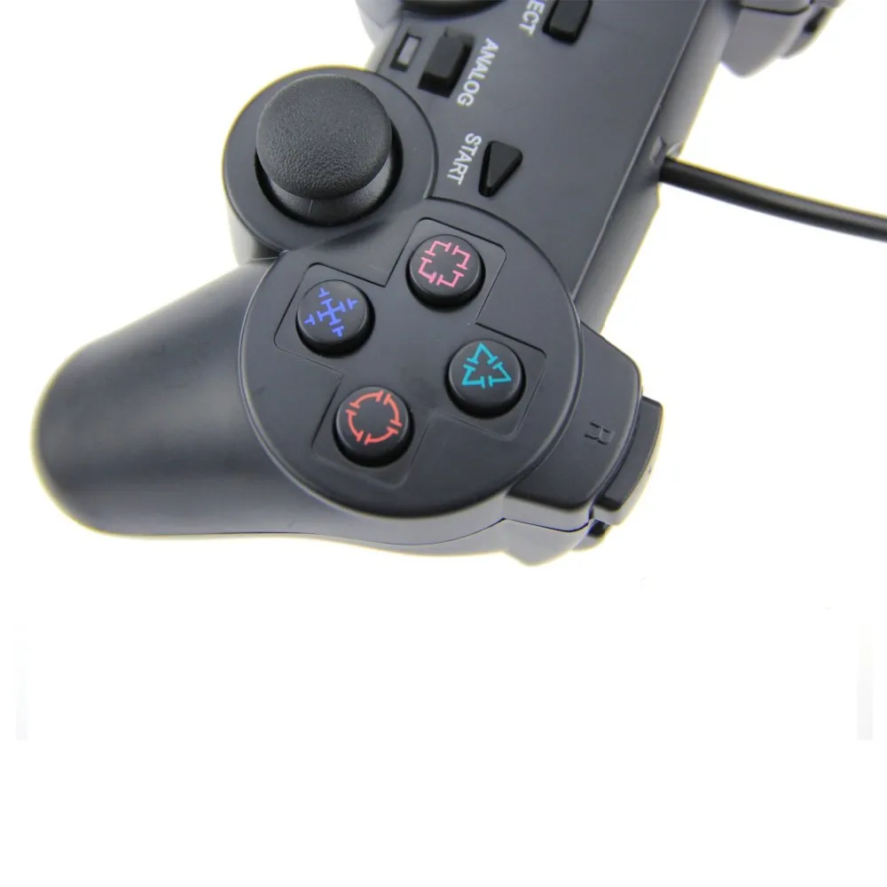 Brand new Wired Gamepad For PS2 with Vibration Joystick Gamepad Joypad For PS2  For Playstation 2 Black