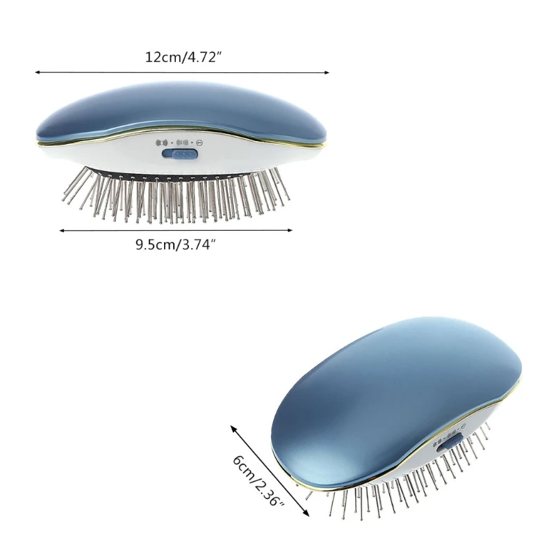 KEMEI Модная Портативная электрическая ионная расческа для волос, мини-расческа для волос, маленькая расческа, устраняет стресс-массаж, релакса с коробкой