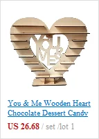 Птицы деревянные сердце шоколадный десерт конфеты Дисплей стенд центральным декор держатель Свадебная вечеринка
