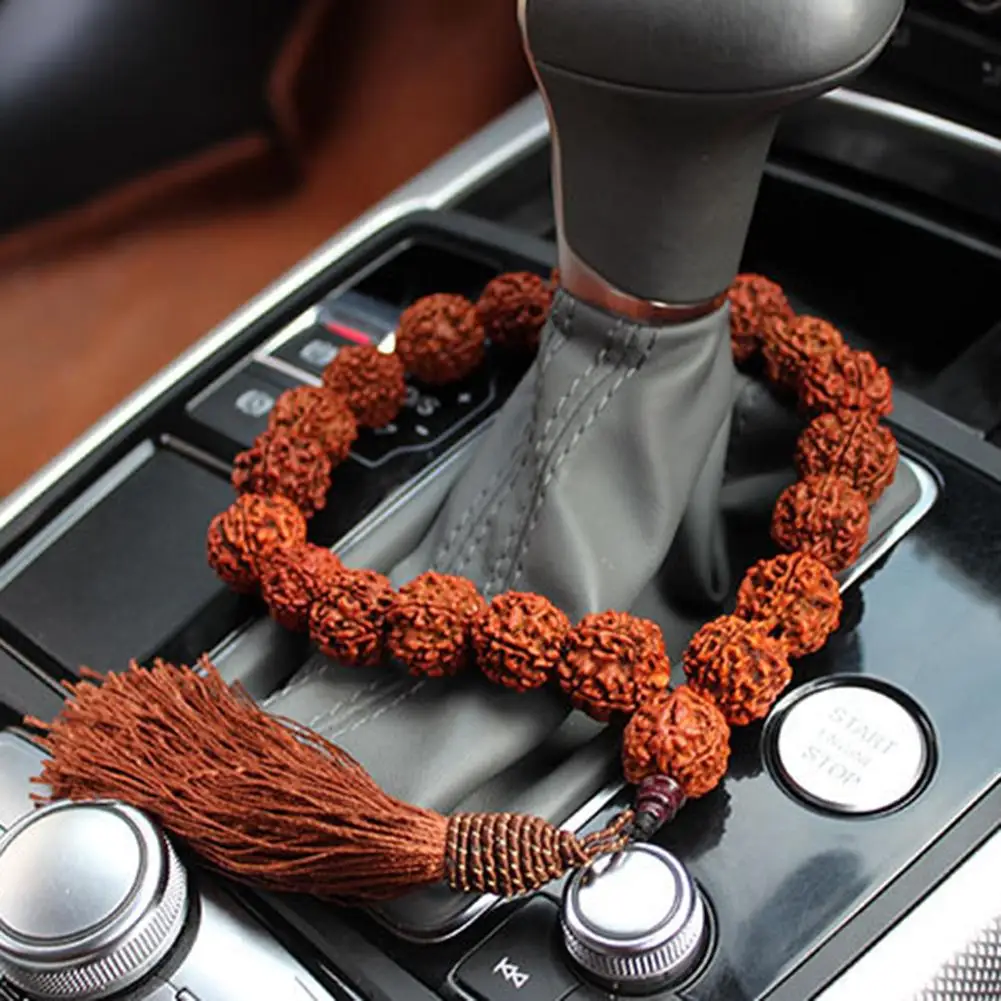 

Rudraksha Beads Car Interior Rear View Mirror Gear Pendant Hanging Ornaments