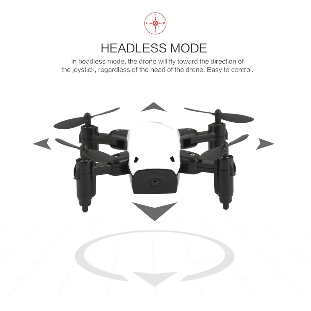 2,4 Ghz Mini Drones plegables RC Cámara Dron 3D Flip One-Key retorno modo sin cabeza soporte de altitud FPV WIFI 720 P HD RC Quadcopter