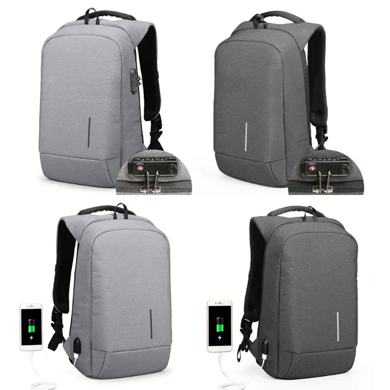 

2019 New Men Anti-Theft Business Travel Computer Bag Laptop Backpack 15.6" with USB Charging Port