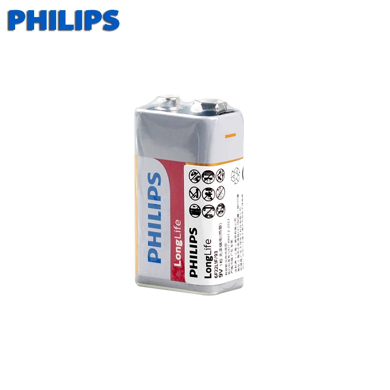 10 шт./philips PP3 6F22 6LR61 MN1604 9 В сверхмощные сухие батареи не перезаряжаемые для радио
