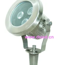 Высокая мощность, хорошее качество 3 Вт наружный точечный светодиодный светильник с шипами, СВЕТОДИОДНЫЙ Свет газона, 12 В постоянного тока, DS-10-48-3W, нержавеющая сталь, гарантия 2 года