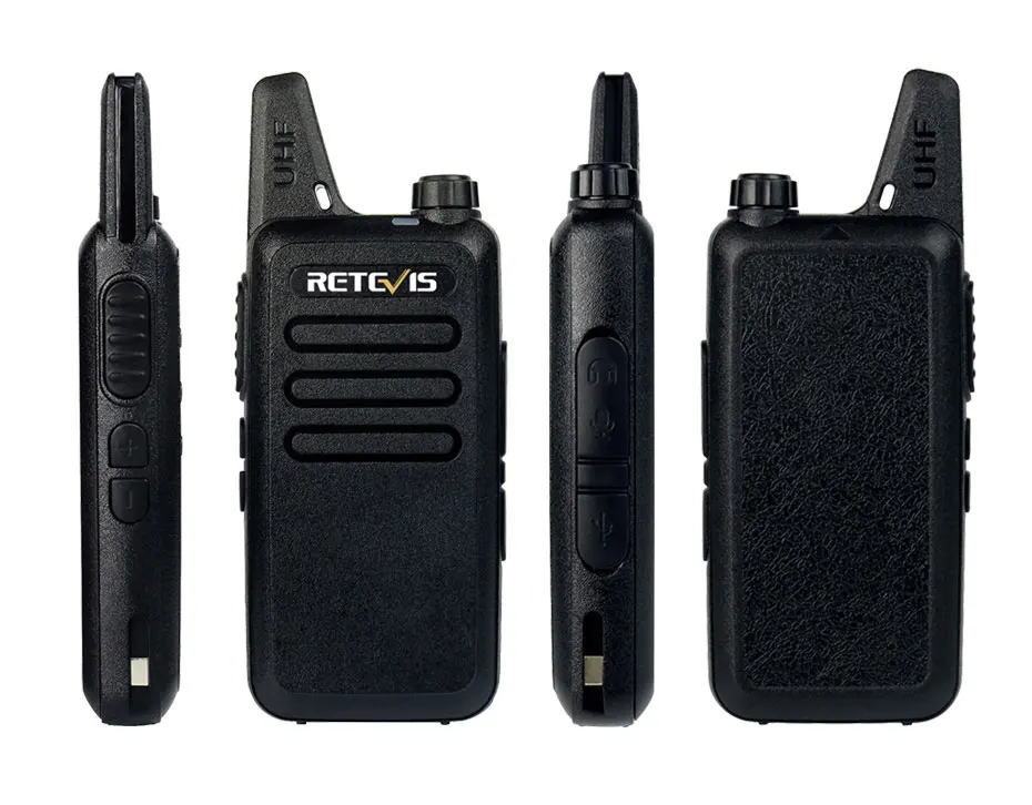 6 шт. RETEVIS RT22 портативная мини-рация 2 Вт 16CH UHF CTCSS/DCS VOX двухсторонняя рация коммуникатор Walk Talkie + кабель