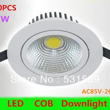 30 шт. 7 Вт Светодиодный светильник для потолка COB холодный белый/теплый белый светодиодный светильник AC85V-265V