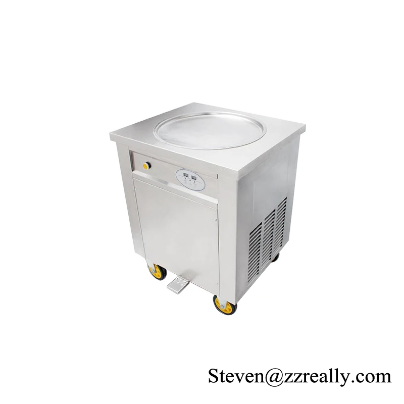 

large size 50cm pan single fried ice cream machine/fry ice cream roll machine