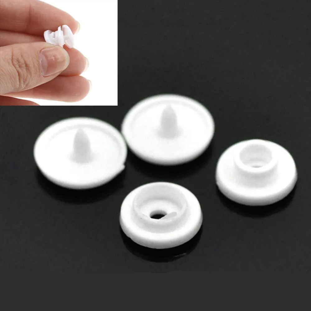 DoreenBeads 200 Sets T3 Plastic Snap Buttons Fasteners 9mmx3mm 9mmx4mm 10mmx5mm 2015 newin