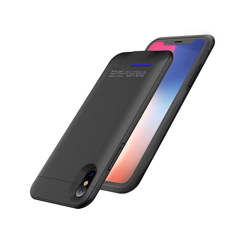 

3000/4200mah Back clip battery wireless fast charger mobile phone case cover for apple iphone 8 7 6 6s plus case power bank part