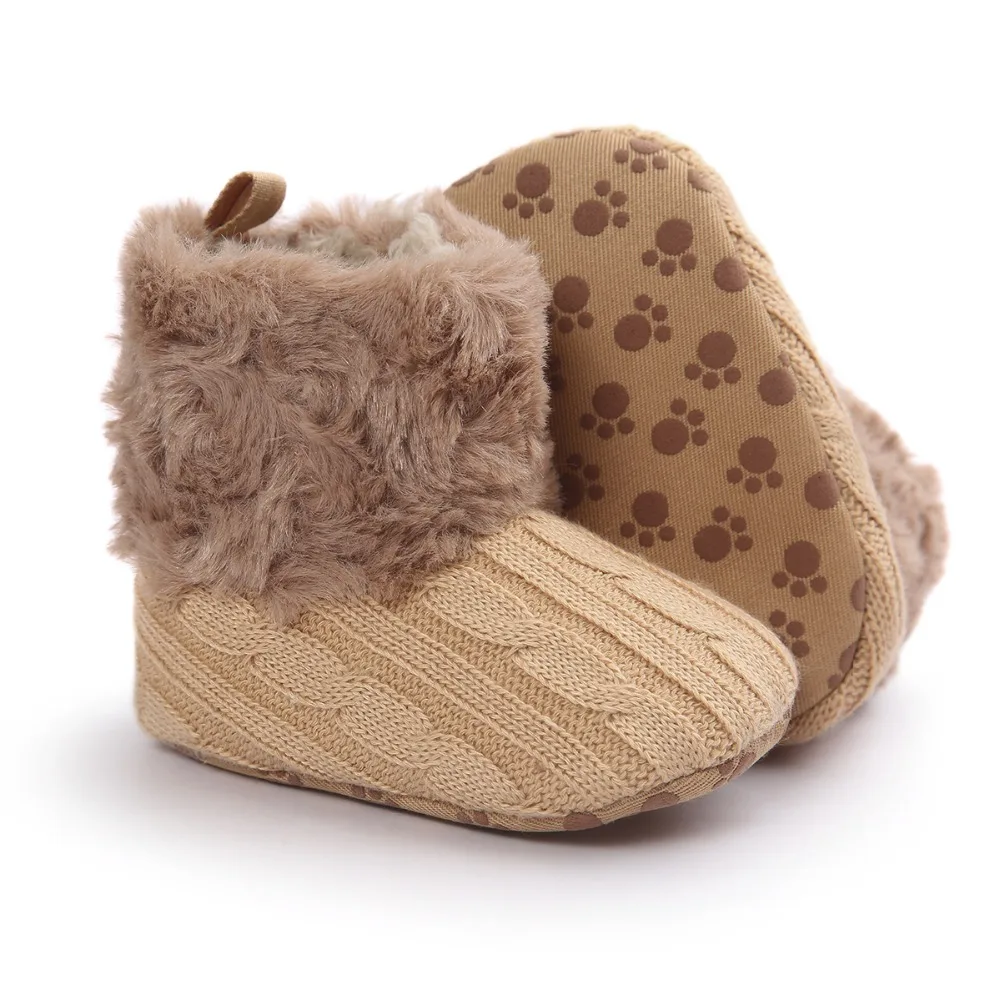 [Bosudhsou]/R-42, на зиму, для мальчиков и девочек, теплые детские короткие носки для младенческие сапоги для снега кроше вязаный флисовый обувь для младенцев Детские Костюмы