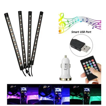 

Car LED Interior Light Neon Floor Atmosphere Decorative Underdash Strip Lights For Mazda 3 6 CX-5 323 5 CX5 2 626 Spoilers MX5