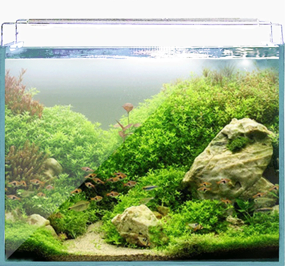50~ 75 см 18 Вт Красочный аквариум светодиодный светильник ing светильник с выдвижными кронштейнами 90 светодиодный s подходит для аквариума