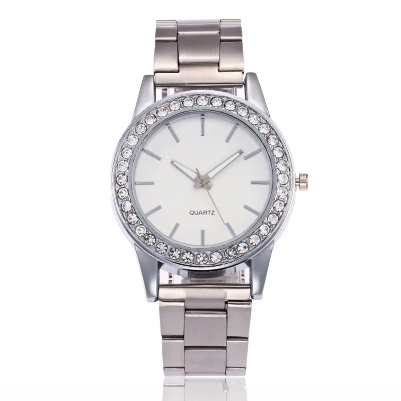 

2017 Watch Women Silver Luxury Ladies Bracelet Watches Business Style Quartz Wristwatches Women Girl Clock relogio feminino Gift