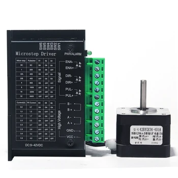 

NEMA17 42mm 0.55Nm DC9-42V TB6600 Stepper Driver + Motor kits DIY TB6600+42BYGH47