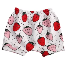 Уникальные хлопковые шорты с принтом для маленьких девочек летние шорты Популярные штаны с героями мультфильмов шорты От 0 до 4 лет