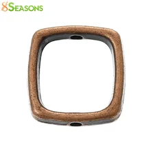 8 MEVSIM Boncuk Çerçeveleri Dikdörtgen Antika Bakır (10mm Uyar Boncuk) 14mm x 13mm (4/8