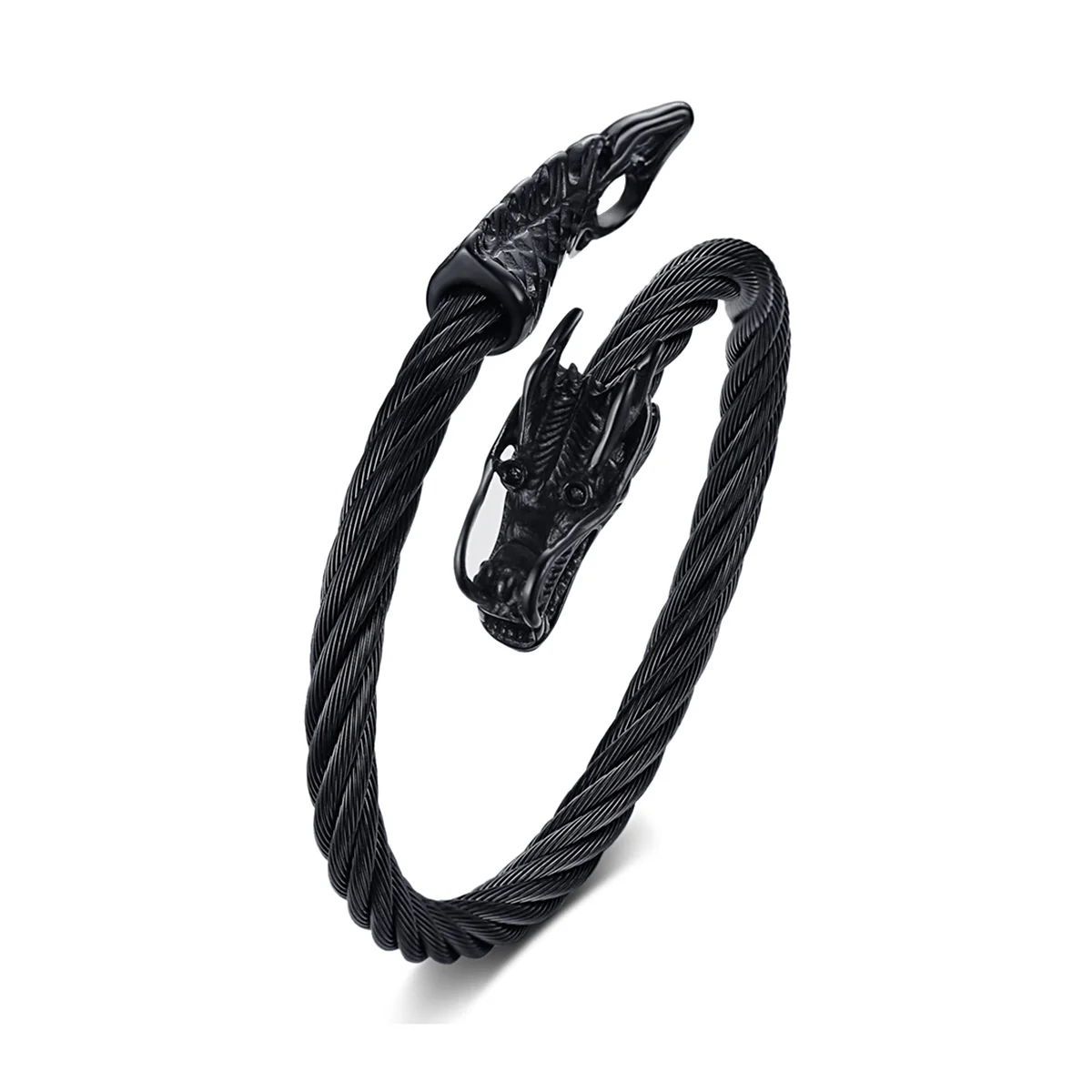 

New Trendy Hip-hop Tide Men's Rope Bangles 2019 Stainless Steel Silver Adjustable Bracelets For Men Jewelry Gift Party