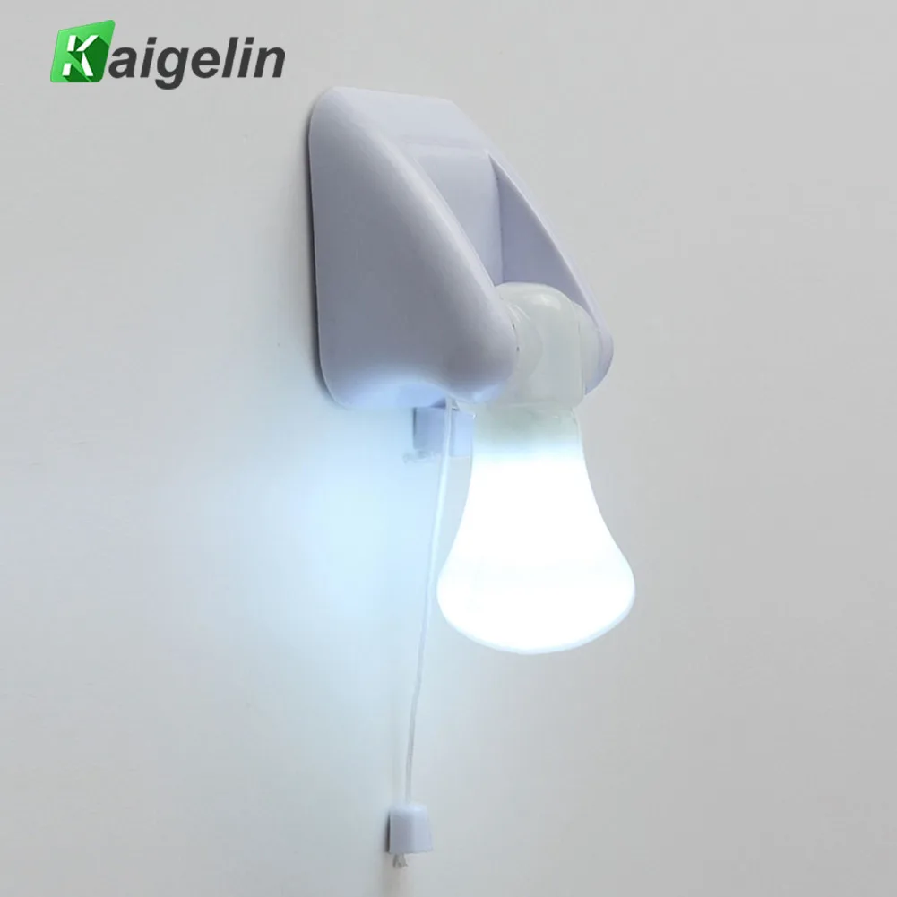 

Novelty Mini LED Night Light 3 LED Batteries Power On/off Pull Cord For Baby Kid Bedroom Lighting LED Night Lamp Free Shipping