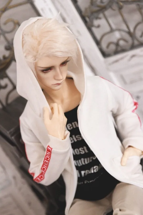 

BJD clothes coat for 1/3 BJD doll Uncle doll SD17 leisure hooded baseball jacket