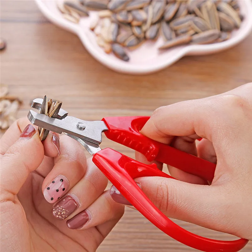 Stainless Steel Nut Shell Opener Cracker Seed Pistachio Sheller Opener Peeling Pliers Home Kitchen Tool Decor 40MR2802