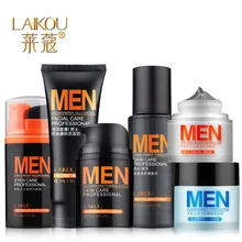 Men’s Skin Care 6pcs Laikou Cosmetics, Sleeping Mask, Eye Moisturizing Cleanser, Toner, Mud Facial Mask Face Care