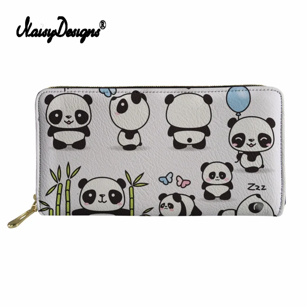 

Noisydesigns Women Cute Pattern Print Coin Pocket Long Pu Leather Wallet Men Waterproof Coin Purses Portefeuille Carte de Credit